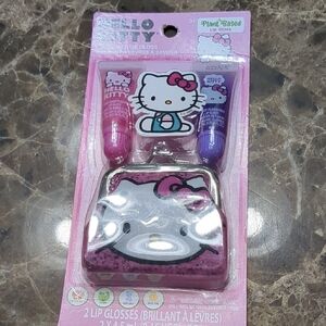 Hello Kitty Pink & Purple Lip Gloss Set New